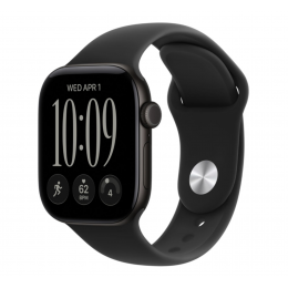 Apple Watch Series 12 42 mm Black Aluminum, Sport Band (Black)
